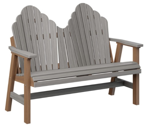 Berlin Gardens Cozi-Back Love Seat (Natural Finish)